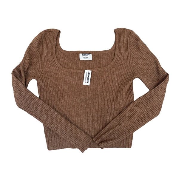 Old Navy Tops - NWT Old Navy Crop Ribbed Long Sleeve Top
